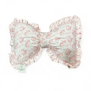 SOLD
Pink Floral Bow Accent Pillow – Cottagecore / Coquette Style